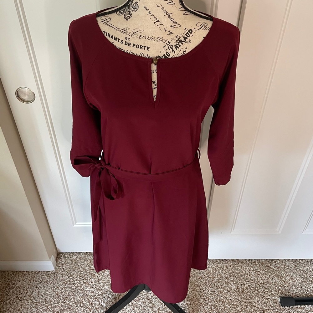 Xtaren Burgundy Red Dress - Picture 1 of 13